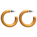 Colorful Chunky Open Hoop Stud Earrings Fashion Jewelry for Women view 6