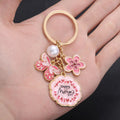 Pink-Led Four-Style Mother's Day Butterfly Flower Keychain Collection view 3