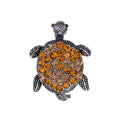 Pink Silver Tone Sea Turtle Four Designs Metal Brooch Pin view 7