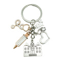 Medical Keychains With Heart, Syringe, Nurse Cap And Hospital Charms view 8