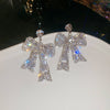 Silver Bow Earrings