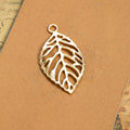 Openwork Leaf Metal Pendants in Four Vintage Style Finishes view 9