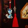 Jeweled Crown Fox Car Hangers in Pink Red Blue and Purple view 3
