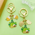 Shamrock Charm Keychains Featuring Green Shamrock Across 17 Pictured Variations view 2