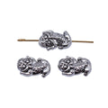 Antique Silver Pixiu Shaped Small Hole Bead for Jewelry Making view 4
