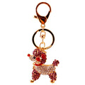 Rhinestone Poodle Keychain And Leopard Head Charms, 9 Styles view 5