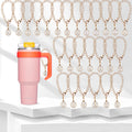 Initial Letter Metal Chain Cup Charm with Lobster Clasp view 1