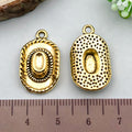 Enamel Zinc Alloy Western Cowboy Hat Boot Charm Pendants for DIY Bracelet Necklace Jewelry