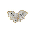 Gold White Enamel Flower Cuff And Rhinestone Collar view 5