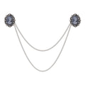 Silver Tone Woman Portrait Metal Brooch Pin for Jackets and Lapels view 1