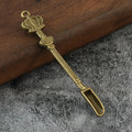 Crown Metal Spoon Keychain Decorative Pocket Tool Accessory