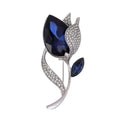 Pink Tulip Crystal Two Designs Metal Brooch Pin for Jackets and Lapels view 6