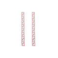Rhinestone Greek Key Long Drop Stud Earrings Fashion Jewelry view 5