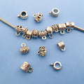 Large-Hole Antique Silver Connector Clasp Jewelry Findings with 11 Listed Options view 2