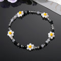 Colorful Faceted Bead Daisy Stretch Bracelets in Eleven Designs view 4