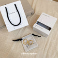 White Jewelry Box and Handled Bag Packaging Options view 2