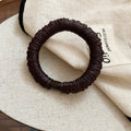 Satin Elastic Hair Ties Bead Connector Six Neutral Colors view 6