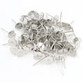 Flat Pad Earring Posts and Butterfly Backs in Assorted Finishes view 6