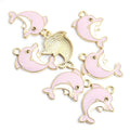 Colorful Dolphin Enamel Alloy Charm Pendants for Jewelry Making view 8