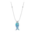 Blue Beaded Ocean Charm Necklaces with Shell and Starfish view 5