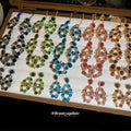 Crystal Round Teardrop Openwork Drop Earrings And Necklaces view 1