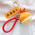 Crocheted Fruit and Vegetable Keychains with Message Tags and Bells view 5