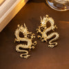 Gold Dragon Studs