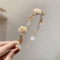 Six Hair Accessory Styles With Pearls Bows Flowers And Braids view 6