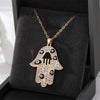 Gold Black Hamsa
