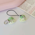Flocked Green Turtle Phone Strap and Lobster-Clasp Charms view 5