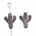 Textured Cactus Metal Charms in 1 Metal Finish for Jewelry Making view 3