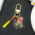 Football Love and Mixed Sports Metal Clasp Keychain Set view 4