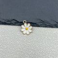 Enamel Alloy Daisy Flower Charm Pendant Seven Colors view 6