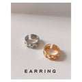 Wide Open Band Rings Clear Channel Crystals Gold Silver view 1