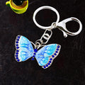 Enamel Crystal Butterfly Keychains in Five Colors plus Assorted Option view 1
