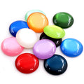 Glossy Oval Resin Cabochons in Assorted Solid Colors view 5