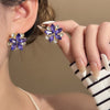 Purple Flower Studs