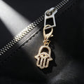 Rhinestone Hamsa Hand Lobster-Clasp Charms in Two Finishes view 5