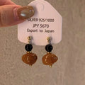 Brown Resin and Beaded Statement Earrings in Fifty Designs view 2