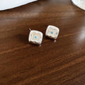 Aqua Crystal Bracelets Turquoise Necklace Square Studs view 4