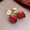 Deep Rose Earrings
