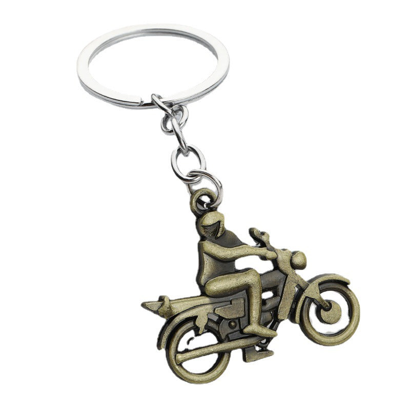 Creative Motorcycle Metal Keychain Gift Bag Charm Accessory