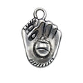 Antique Silver Zinc Alloy Baseball Football Bat Sports Charm Pendant for DIY Earrings