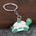 Colorful Turtle Metal Keychain With Split Ring, 12 Color Styles view 12
