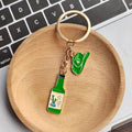 Soju Bottle Cowboy Hat Enamel Keychains 2 Color Sets view 7