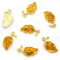 Colorful Enamel Leaf Charm Collection for Jewelry Making view 8