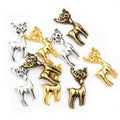 Openwork Deer Metal Jewelry Charms in Four Finish Options view 9