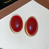 Deep Red Oval