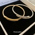 Twisted Cable Open Cuff Bracelet In Silver Tone Or Gold Tone view 1