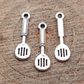 Antique Silver Miniature Kitchen Utensil Pendant Charms view 2